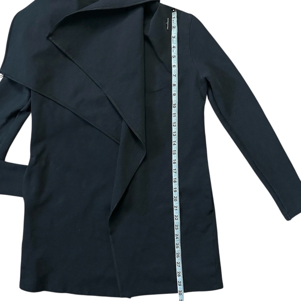 TASC Performance Midtown Wrap Organic Cotton & Bamboo Blend Sweater Black Small - Picture 11 of 12